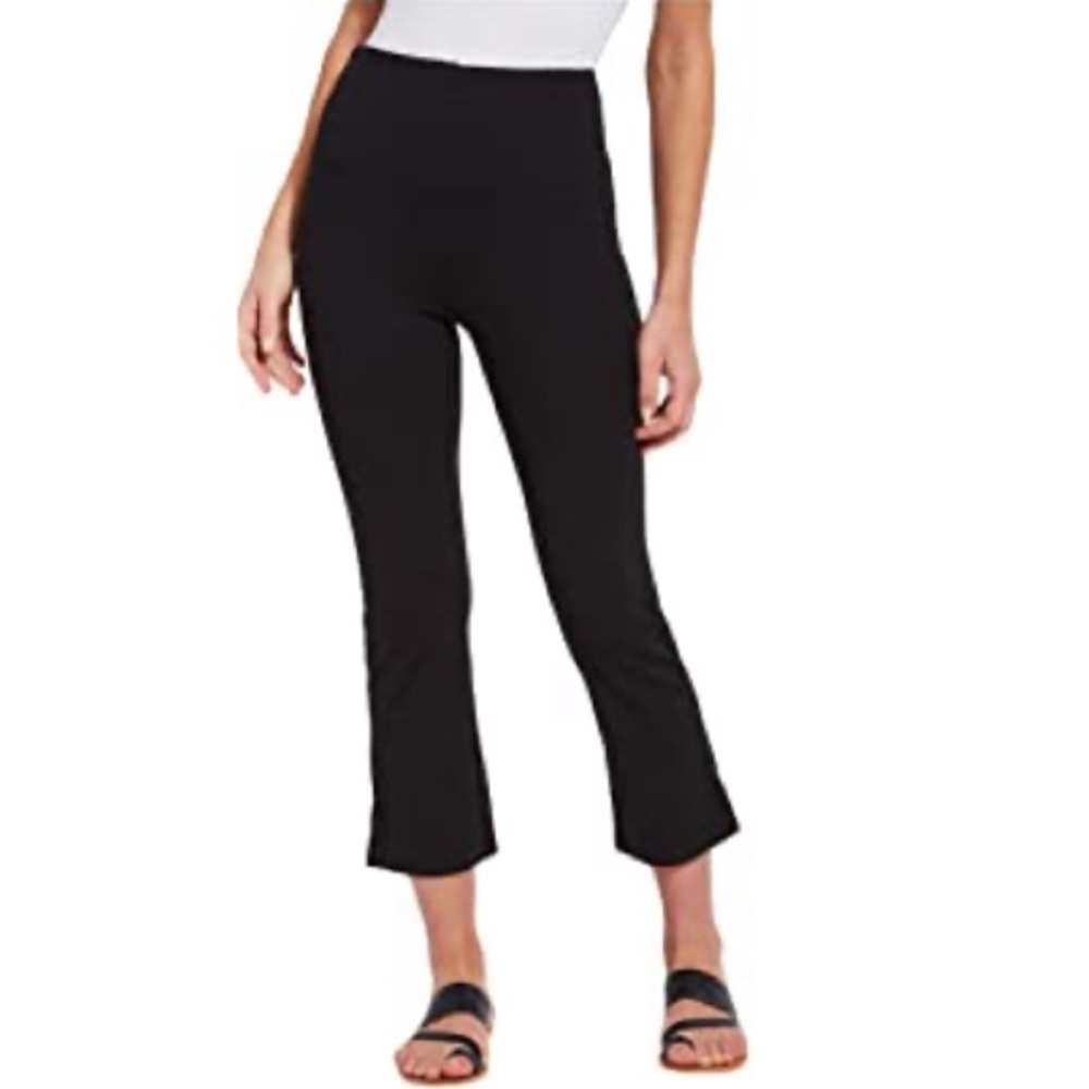 Lysse Black High Waist Stretch Crop Pants. S